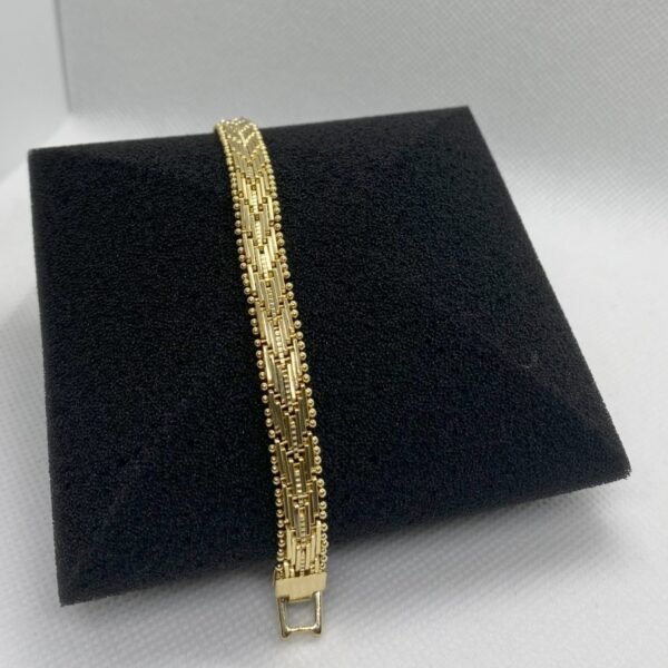 XUPİNG Jewerly 14K Kalın Çelik GOLD Bileklik